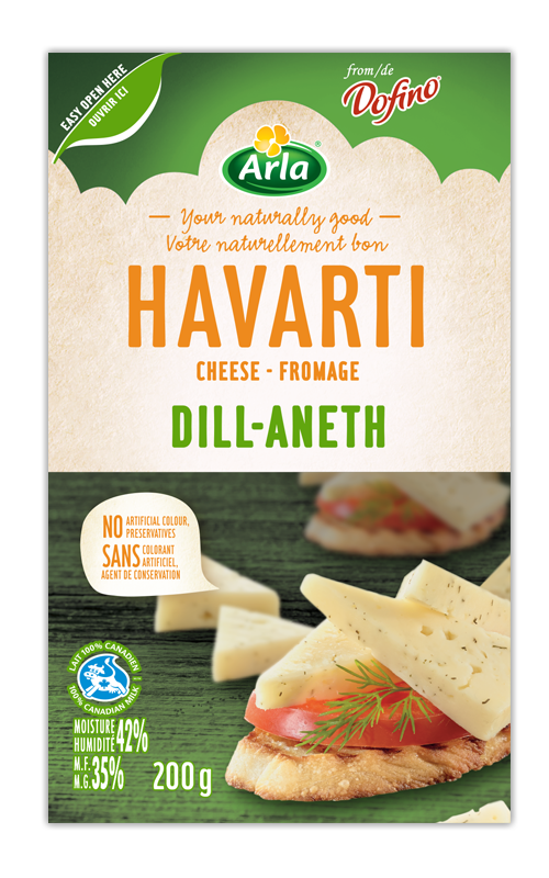 Havarti Wedges Dill 200 G | Arla Foods Dairy Product Provides You With ...